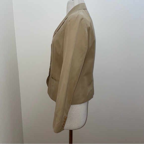 Ralph Lauren BLack Label Khaki Tan Business Casual Classic Blazer Size 10 Medium - Picture 3 of 15